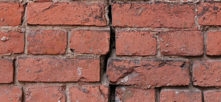 Cracked Brick Wall