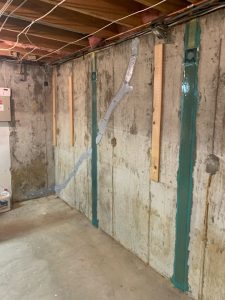 Foundation Issue Wall Pushing Into Basement